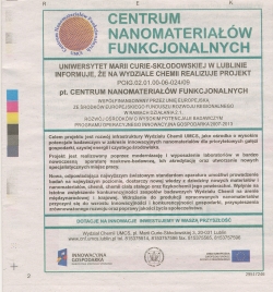 Reklama Centrum Nanomateriałów Funkcjonalnych w Gazecie Wyborczej 